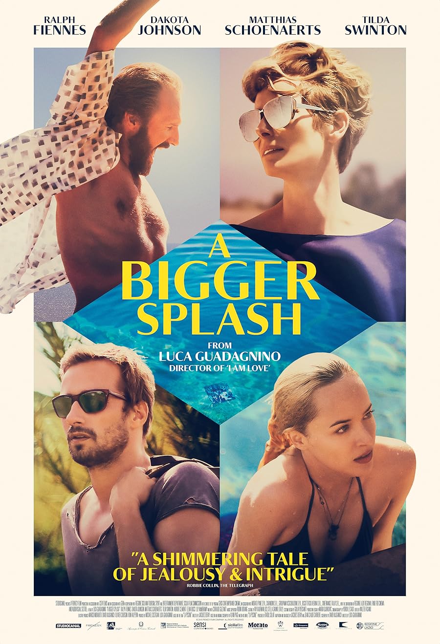 دانلود فیلم A Bigger Splash 2015 با زیرنویس فارسی چسبیده